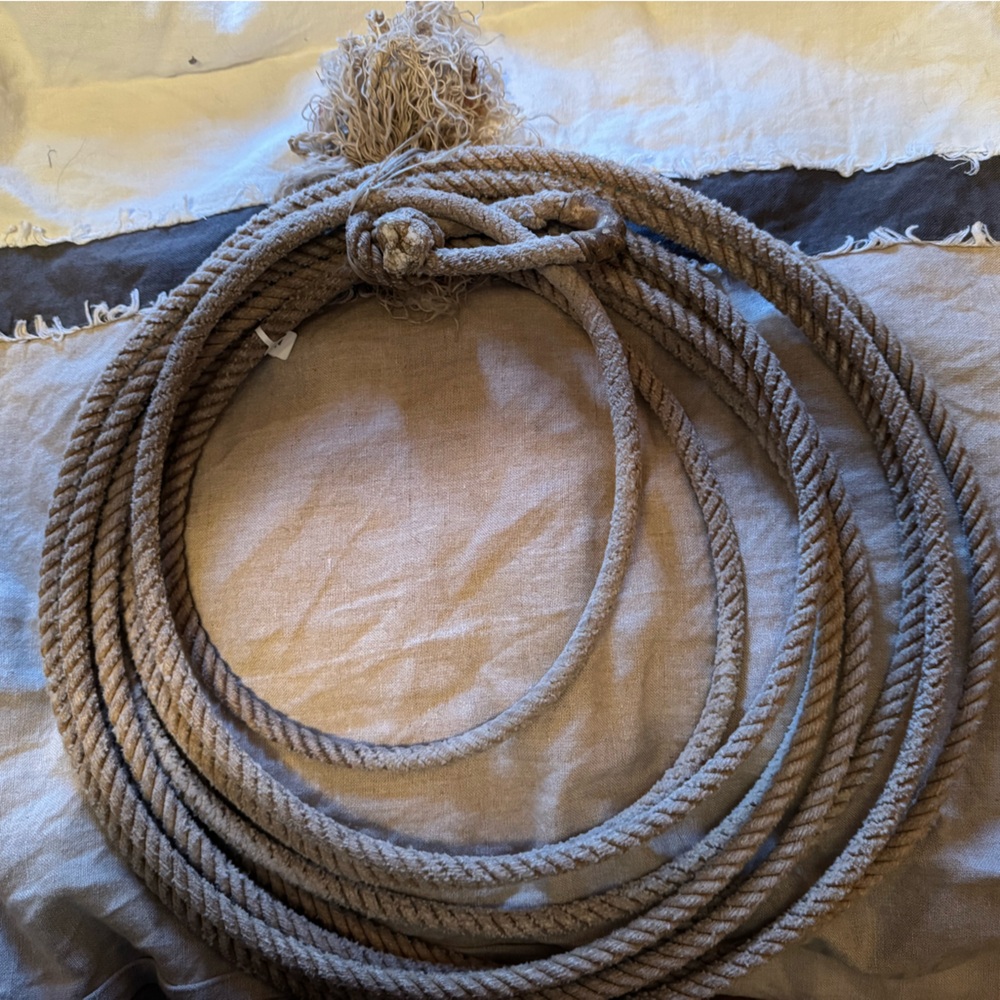 Natural Fiber lasso rope from Jackson Hole Wyoming.